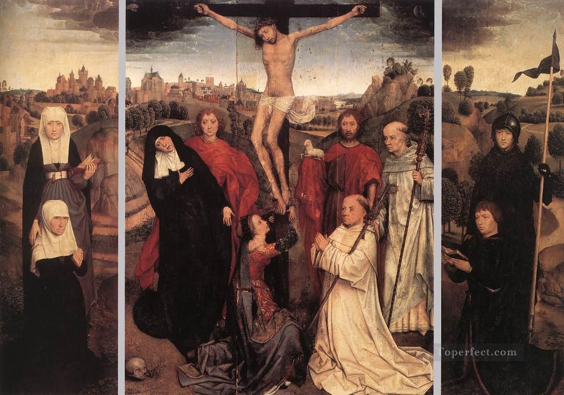 Triptych of Jan Crabbe Netherlandish Hans Memling Oil Paintings